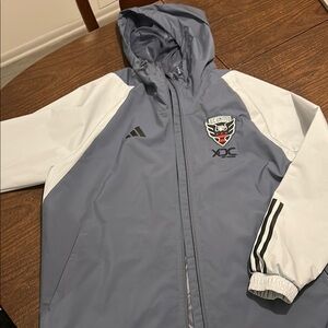 Adidas Gray and White Men's Jacket